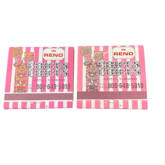 Vintage Matchbook Circus Circus Hotel Vegas/Reno The Perfect Promotional Matchbo - Picture 1 of 5